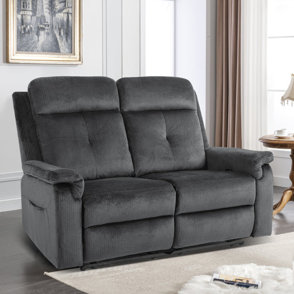 Latitude Run® Loveseat Recliner Sofa With Heat And Massage,pockets